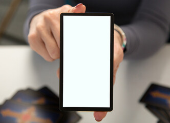 Tarot cards. Tarot cards with space for image mockup.  