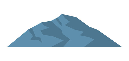 Stylized image of mountain. Natural illustration. Abstract style.