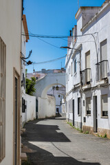 view of Albufeira Downtown in Algarve Portugal
