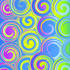 Abstract pattern. Colorful circles on light background geometric design. Vector illustration.