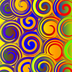 Fototapeta na wymiar Abstract pattern. Colorful circles on light background geometric design. Vector illustration.