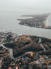 Obraz premium aerial view of bay