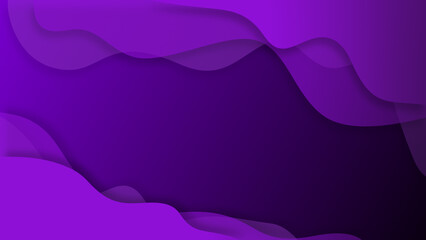 Waves gradient abstract background at the top and bottom corner of velvet violet purple colors of 2022 year concept with smooth movement and copy space