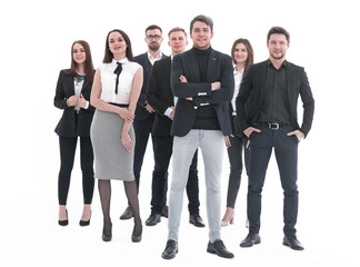 Fototapeta premium Confident business group looking happy