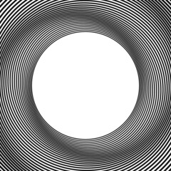 Dynamic geometric shape circle. Optical pattern. - 507135892