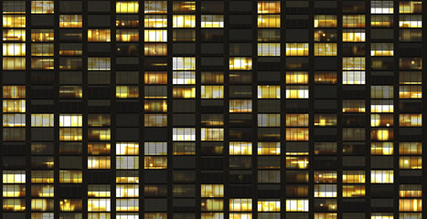 modern windows facade building front