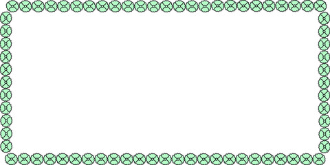 beautiful flowers border frame