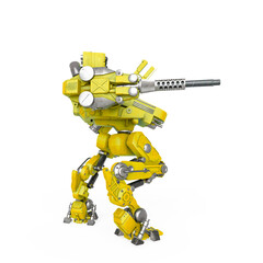 combat machine is scanning