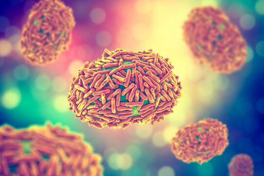 Monkeypox virus, 3D illustration