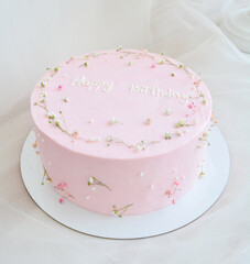 pink cake