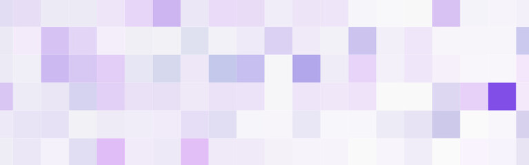 Abstract purple and white gradient squares mosaic banner background. Vector illustration.