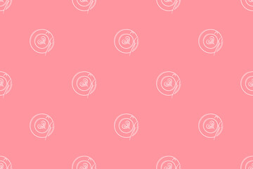 Seamless pattern on the theme of coffee.Cups of coffee top view.