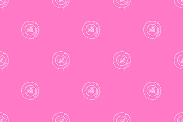 Seamless pattern on the theme of coffee.Cups of coffee top view.