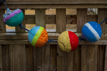 Floats on Wooden Fence © DavidSpanburg