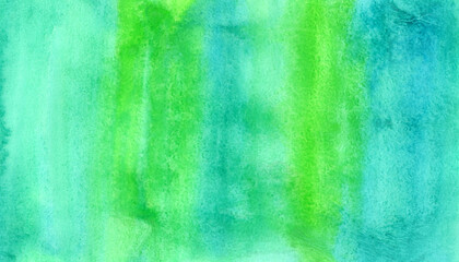 hand drawn abstract watercolor background.Blue and green colors