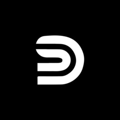 Minimal SD Logo Template, Creative SD Logo Design Vector