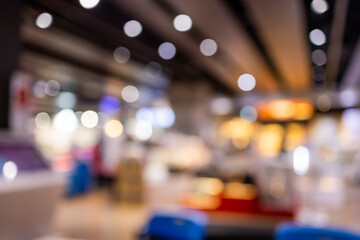 Blur view of super market