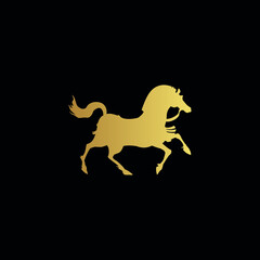 Minimal Line Art Jumping Horse Logo Template | Creative Horse Logo Design