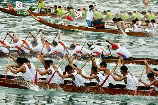 a dragon boat race