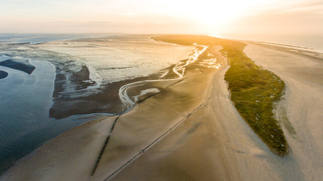 &Uuml;bersicht &uuml;ber Ostende Ostfriesische Insel Wangerooge