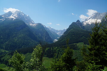 Fototapeta premium Blick ins Wimbachtal
