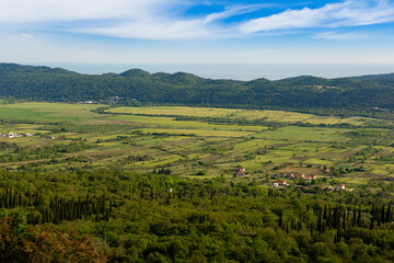 Fototapeta na wymiar Valley in Croatian mountains. Adriatic coast.