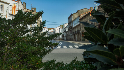 Obraz na płótnie Canvas view of the town in the city, La Coruña 