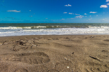Beach on the Atlantic Ocean during a sunny day, Fort Pierce, Florida