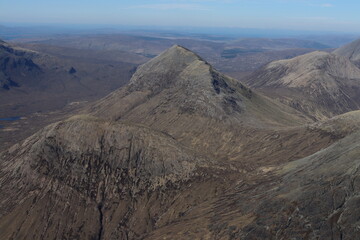 Fototapeta premium the red Cuillin skye scotland highlands uk