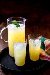 Sparkling Basil Lemonade