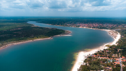 Jericoacoara Jijoca Lagoa Praia Paraíso Tropical Dunas Mar Ceará Nordeste Brasil Vila Pescadores Pitoresco Paisagem Cênica Vento Viagem Viajar Turismo Turístico