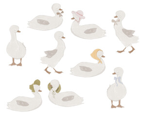 Digital goose Illustration