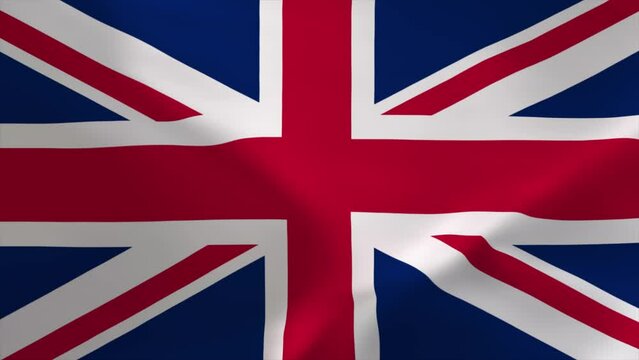 United Kingdom Waving Flag Animation 4K Moving Wallpaper Background