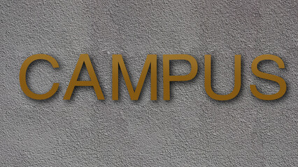 campus lettering