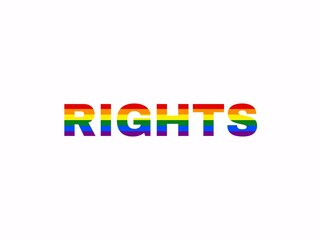 LGBT group rights concept illustration. fight equality for the gay community