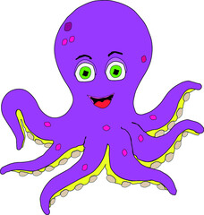 octopus cartoon character