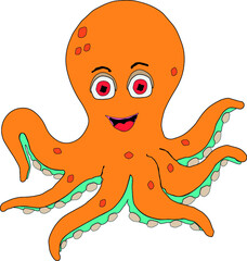 octopus cartoon character
