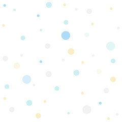 Festive color circle confetti background. Abstract vector texture for holiday, postcard, poster, birthday, children.