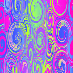 Obraz premium Abstract pattern. Colorful circles on bright background geometric design vector illustration