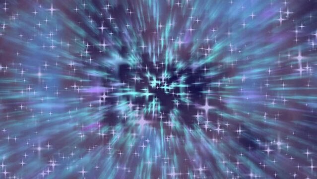 Abstract background with blue and purple glowing stars