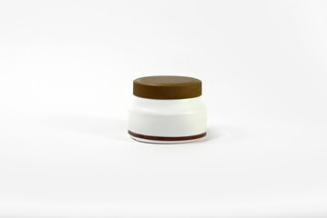  Cosmetic plastic cream jar mockup