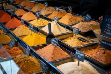 spices on market