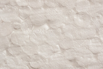 Texture of thermal insulating styrofoam. Structure polystyrene plastic