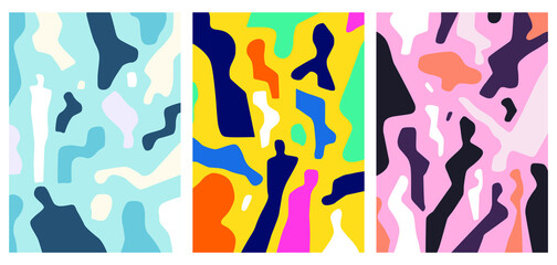 modern people - set abstract vector illustrations