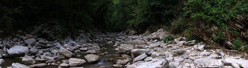 Beautiful view of the canyon in Sochi