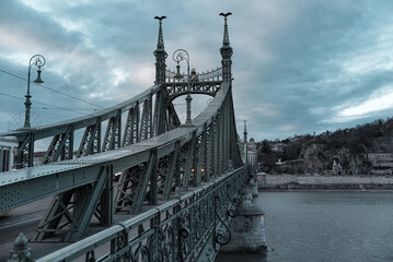 Liberty bridge at Budapest, Hungary