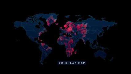 4K Outbreak map - Powered by Adobe