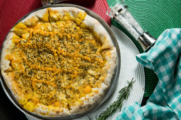 Pizza frango com catupiry