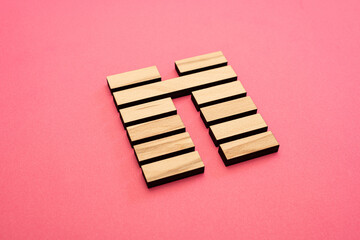 Gene Key 8 hexagram wood i ging on pink background