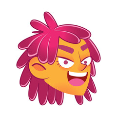 Isolated female urban character avatar Vector illustration